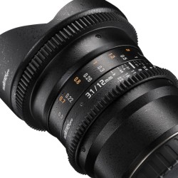 Walimex Pro 12 mm f/3,1 VDSLR kalansilmäobjektiivi Nikon F, musta