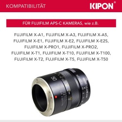 Kipon Iberit 50 2 4 full frame objektiivi 50 mm f 2 4 manuaalinen Fuji X musta