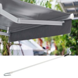 Toboli varsimarkiisi 2,5 x 2 m antrasiitti, seinäkiinnitys, UV-suoja