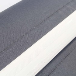 Toboli varsimarkiisi 2,5 x 2 m antrasiitti, seinäkiinnitys, UV-suoja