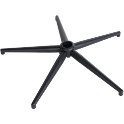 Nelikulmainen musta metallinen jalkaristikko toimistotuoleihin