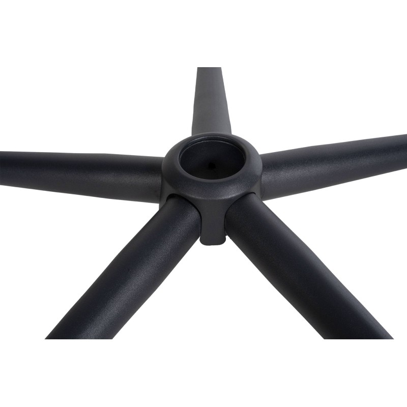 Nelikulmainen musta metallinen jalkaristikko toimistotuoleihin