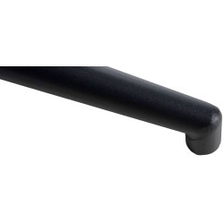 Nelikulmainen musta metallinen jalkaristikko toimistotuoleihin