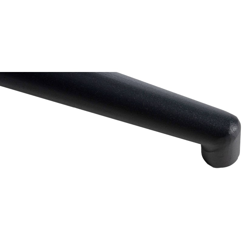 Nelikulmainen musta metallinen jalkaristikko toimistotuoleihin