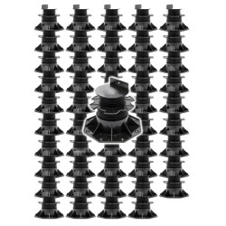 XPOtool Säädettävät terassitukijalat 50 kpl 60 138 mm 2700 kg musta