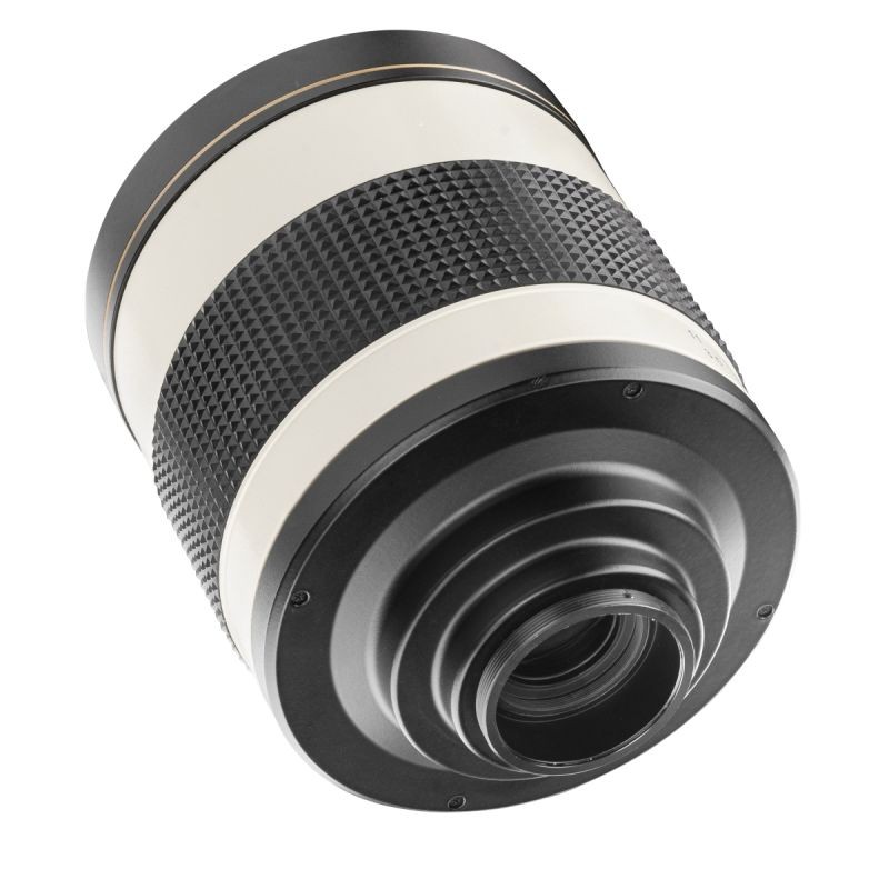 Walimex pro 800 mm f/8,0 DX peiliobjektiivi Fuji X -kiinnityksellä, manuaalitarkennus