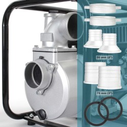 Bensiinikäyttöinen likavesipumppu 4 kW 48 000 l/h, 28 m nostokorkeus, 80 mm liitäntä, 4-tahtinen moottori