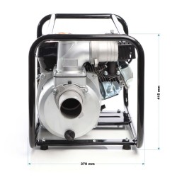 Bensiinikäyttöinen likavesipumppu 4 kW 48 000 l/h, 28 m nostokorkeus, 80 mm liitäntä, 4-tahtinen moottori