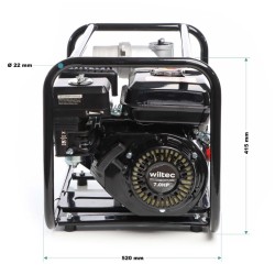 Bensiinikäyttöinen likavesipumppu 4 kW 48 000 l/h, 28 m nostokorkeus, 80 mm liitäntä, 4-tahtinen moottori