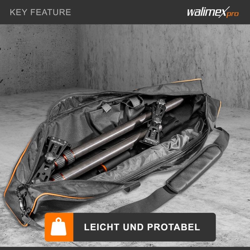 Walimex pro Carbon Camera Jib Traveller 7.2 kameranosturi, 70-200 cm, hiilikuitu, musta