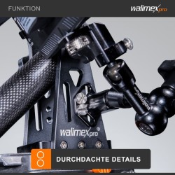 Walimex pro Carbon Camera Jib Traveller 7.2 kameranosturi, 70-200 cm, hiilikuitu, musta