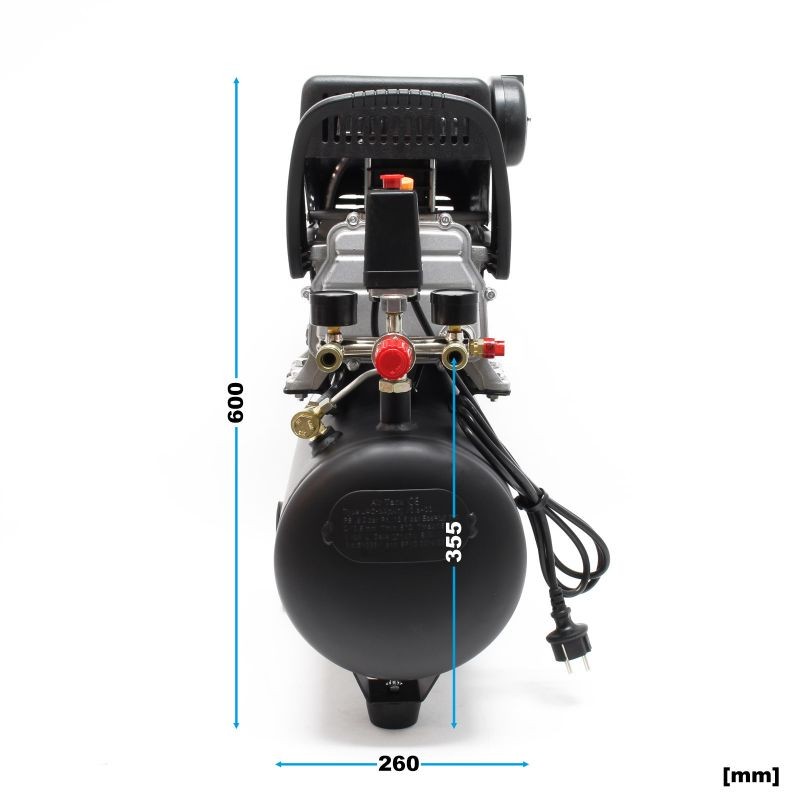 Painilmakompressori 24 l ja 13-osainen työkalusarja, 1500 W, 8 bar