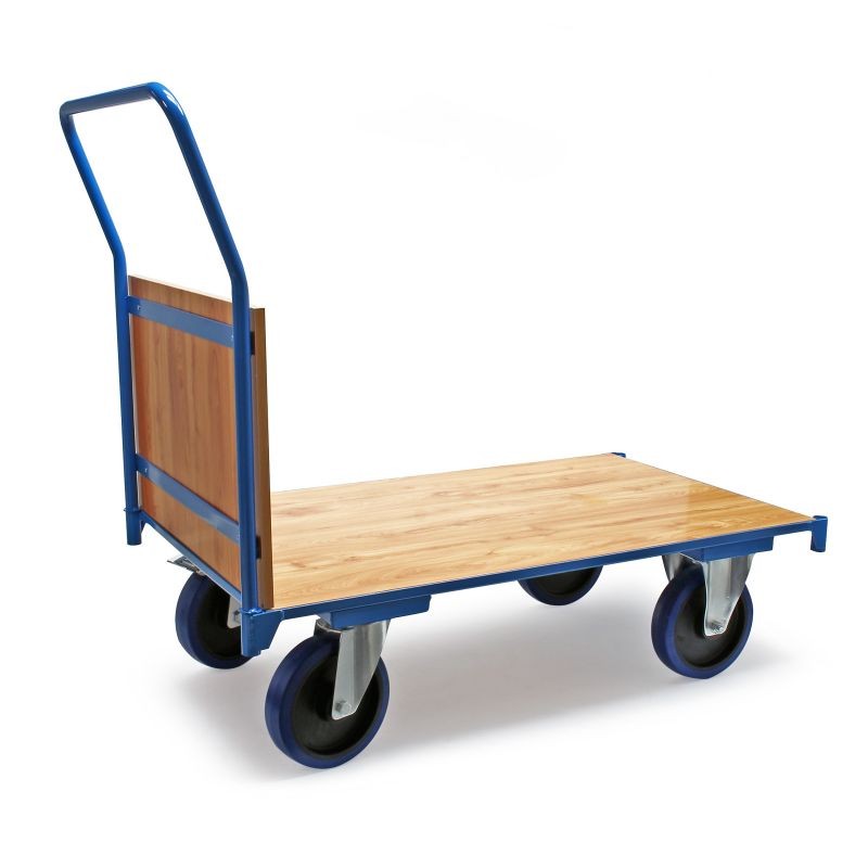 Alustavaunu 600 kg, 100 x 60 cm, kokumipyörät ja jarru