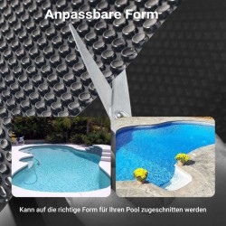 Aurinkopeite uima-altaaseen 5 x 8 m, musta, 400 µm PE