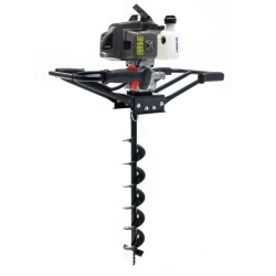Bensiinikäyttöinen maaporakone 2 hengen käyttöön, 2,2 kW 3 PS 63,3 ccm, 100 mm terä