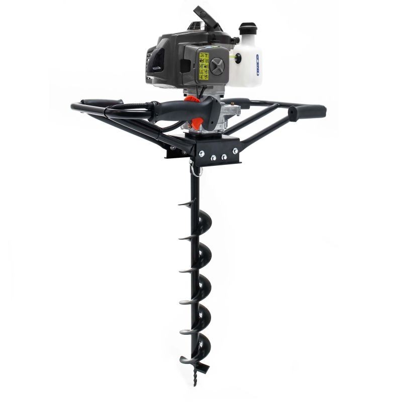 Bensiinikäyttöinen maaporakone 2 hengen käyttöön, 2,2 kW 3 PS 63,3 ccm, 100 mm terä