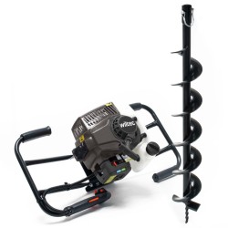Bensiinikäyttöinen maaporakone 2 hengen käyttöön, 2,2 kW 3 PS 63,3 ccm, 100 mm terä