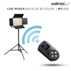 Walimex pro Niova 900 Plus Bi Color dimmattava LED-paneelivalaisin ja WT-806 jalusta -setti