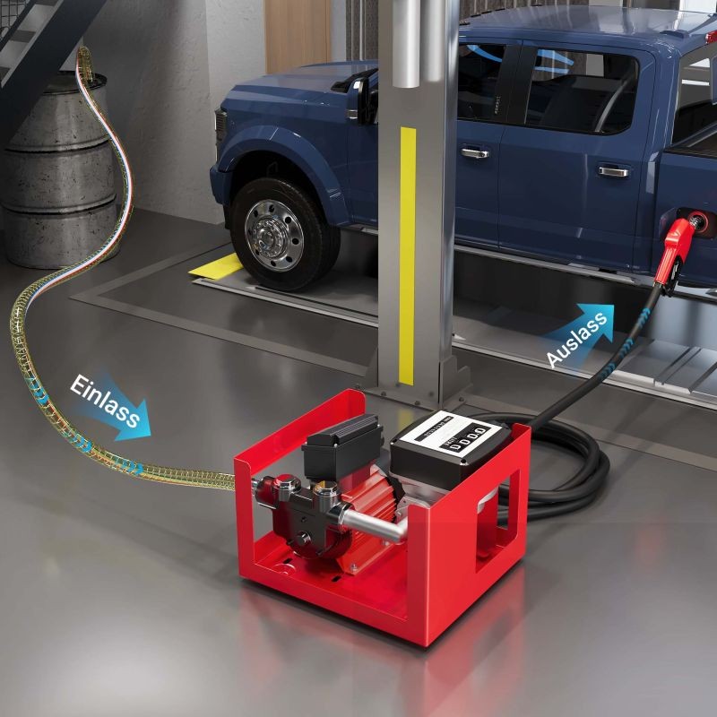 Diesel- ja lämmitysöljypumppu 230V 600W 40 l/min, itseimevä, automaattinen täyttöpistooli