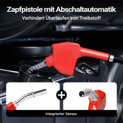 Diesel- ja lämmitysöljypumppu 230V 600W 40 l/min, itseimevä, automaattinen täyttöpistooli
