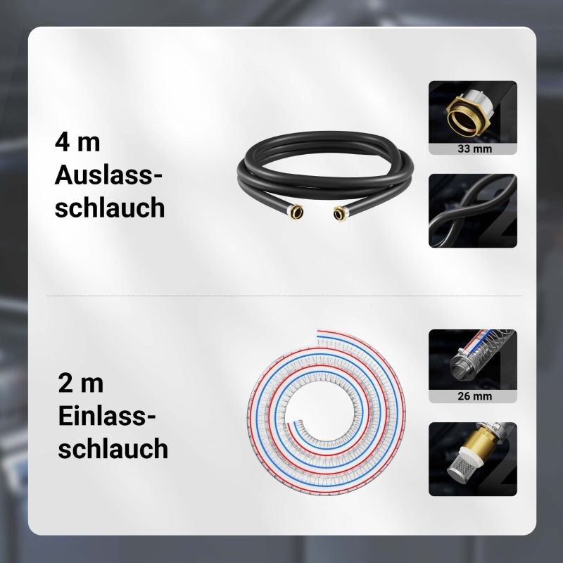 Diesel- ja lämmitysöljypumppu 230V 600W 40 l/min, itseimevä, automaattinen täyttöpistooli