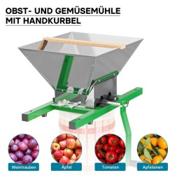 Hedelmäpuristinsetti 18 l pyökkiä, 7 l hedelmämylly ja puristuskangas