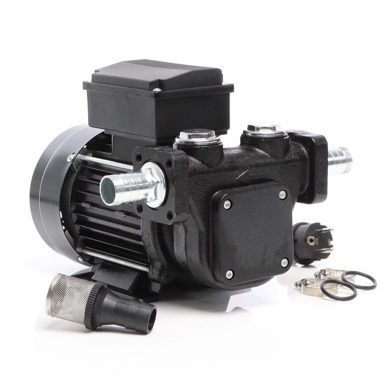 Diesel- ja lämmitysöljypumppu 230V 750W 100l/min, itseimevä, 3 m imukorkeus, takaiskuventtiili