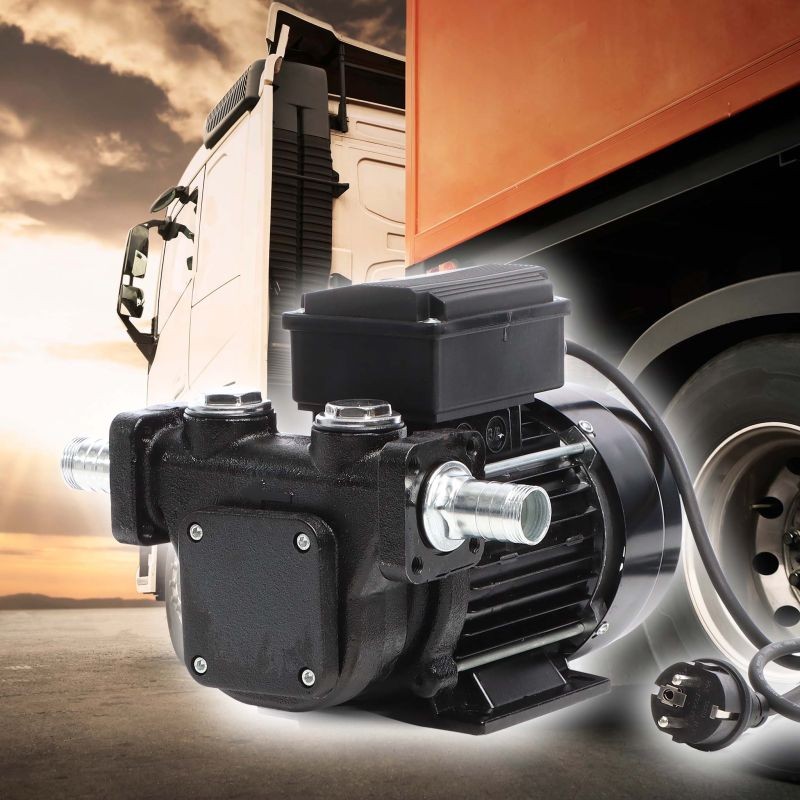 Diesel- ja lämmitysöljypumppu 230V 750W 100l/min, itseimevä, 3 m imukorkeus, takaiskuventtiili