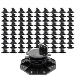 XPOtool Säädettävät terassijalat 90 kpl 33 64 mm 2700 kg musta