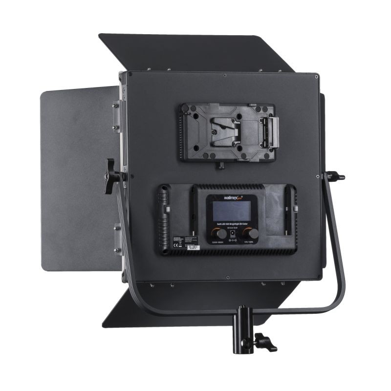 Walimex pro Soft LED 520 Brightlight Bi-Color LED-paneelivalaisinsetti, 40 W, 3200-5600 K, jalusta ja akut