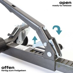 XPOtool Auton siirtotelineet 2 kpl, 566 kg/kpl, max 30 cm rengasleveys