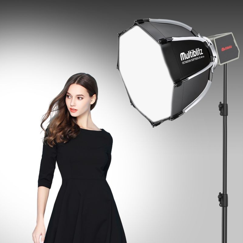 Multiblitz MB-PL LED 60B studiosetti, FT-8051-jalusta ja Octagon-softbox 40 cm