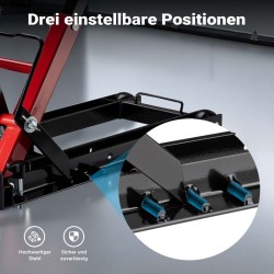 Hydraulinen 3-in-1 nostin moottoripyörille, mönkijöille ja ruohonleikkureille, 300 kg, 53 cm