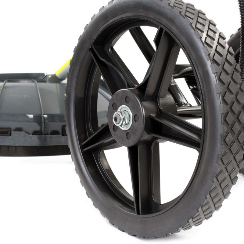 2-in-1 Polttomoottorikäyttöinen raivaaja ja trimmeri 1,9 kW pyörillä, 52 cm³, musta