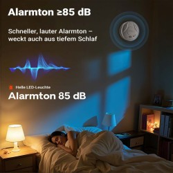 Palovaroitinsetti 20 kpl, 10 vuotta huoltovapaa, 3 V akku, HUSH-toiminto, 85 dB