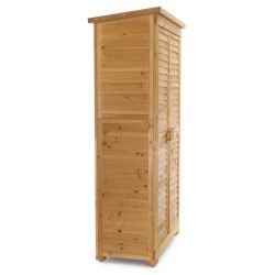 Puutarhan varastokaappi kuusipuuta, ruskea, bitumikatto, 870x465x1600mm