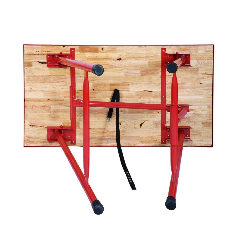 Taitettava työpöytä 120 x 62,5 x 83 cm, teräs ja puu, kantavuus 300 kg