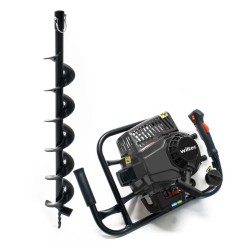 Bensiinikäyttöinen maapora 2,2 kW 63,3 ccm, 2-tahtimoottori ja 100 mm terä