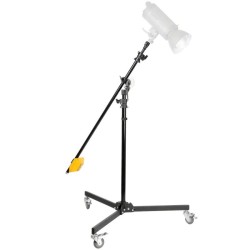 Walimex pro Puomijalka pyörillä 130 390 cm 3 6 kg kantavuus 4 4 kg vastapaino