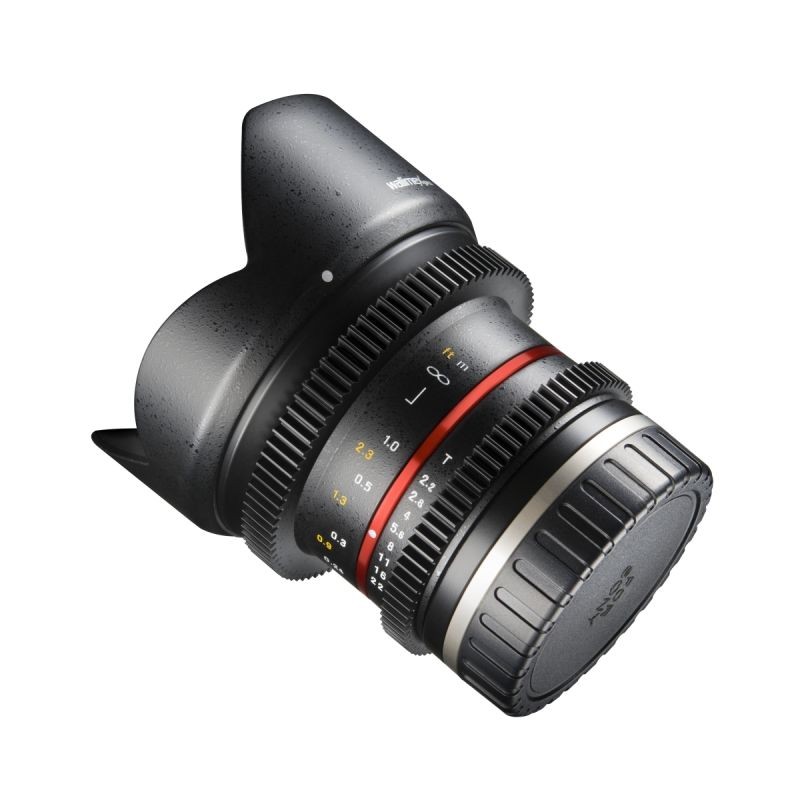 Walimex Pro 12mm 1:2,2 VCSC laajakulmaobjektiivi Sony E -kiinnitykselle, musta