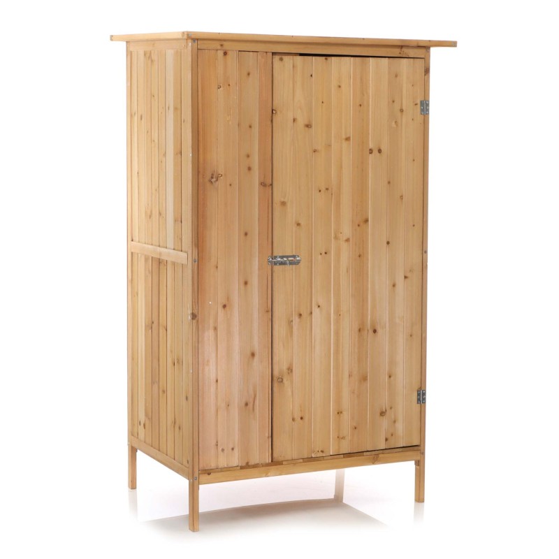 Puinen pihavarasto bitumikatolla, luonnonvärinen, 910 x 585 x 1500 mm