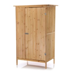 Puinen pihavarasto bitumikatolla, luonnonvärinen, 910 x 585 x 1500 mm