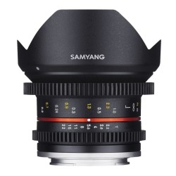 Samyang MF 12 mm T2 2 Video objektiivi MFT APS C portaaton aukko ja Follow Focus hammasrattaat