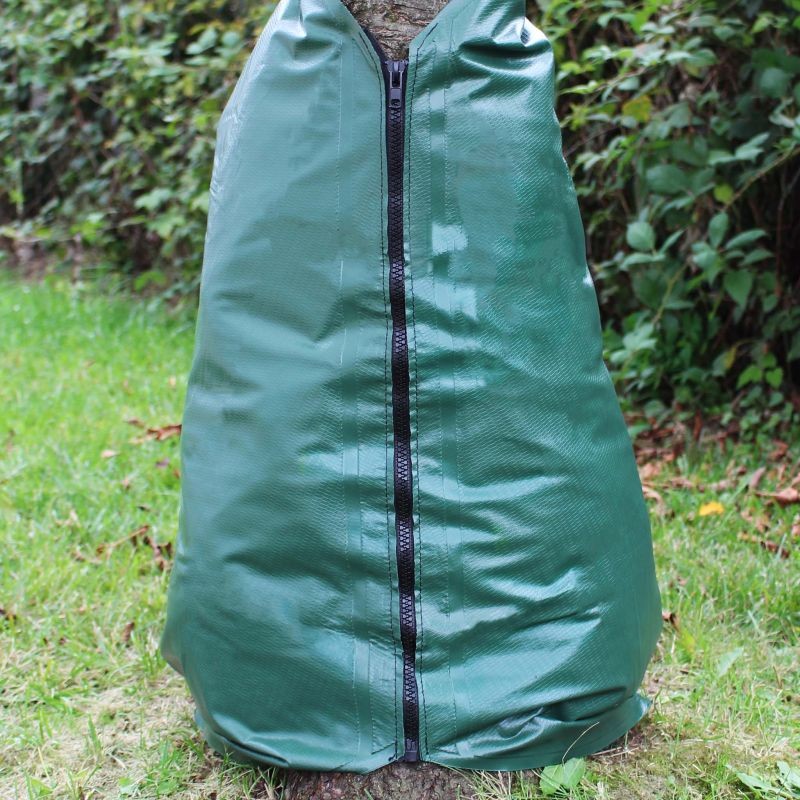 Kastelupussit puille 20 kpl, 75 l, PVC, vihreä, puun paksuus 35-40 mm