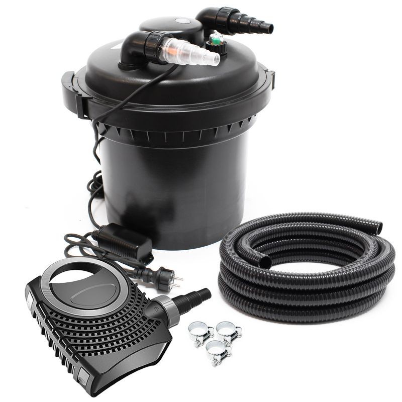 SunSun Lampisetti CPF-280 painesuodatin 8000 l, 11 W UV-C, NEO-2800 SuperECO pumppu 3000 l/h, 5 m letku 38 mm