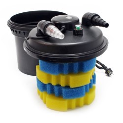 SunSun Lampisetti CPF-280 painesuodatin 8000 l, 11 W UV-C, NEO-2800 SuperECO pumppu 3000 l/h, 5 m letku 38 mm