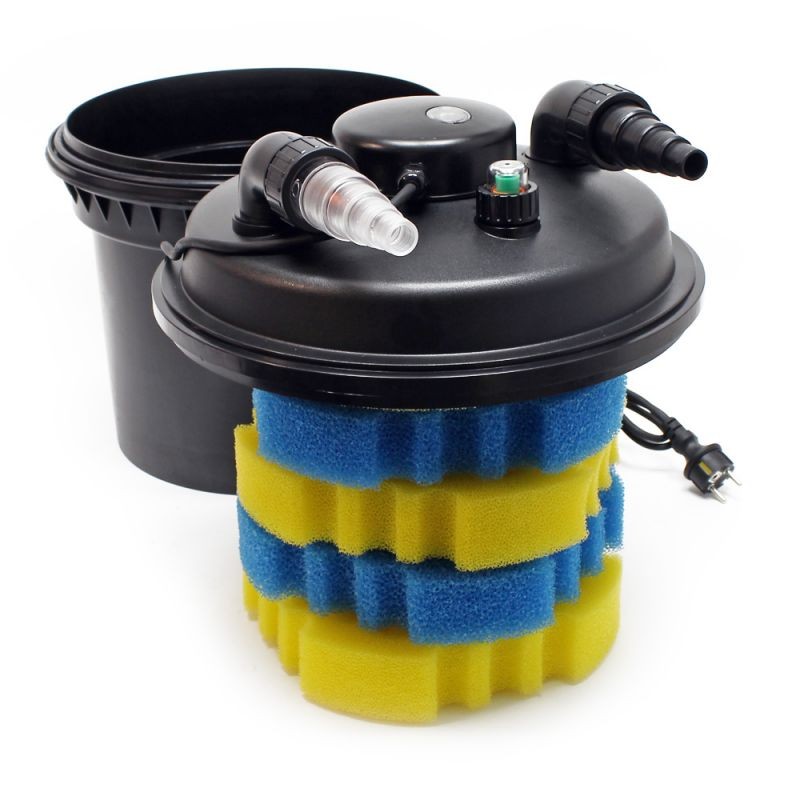 SunSun Lampisetti CPF-280 painesuodatin 8000 l, 11 W UV-C, NEO-2800 SuperECO pumppu 3000 l/h, 5 m letku 38 mm
