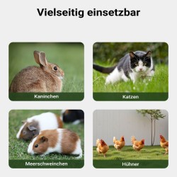 Kanala kuusipuusta 1720 x 660 x 1200 mm ruskea ulkoilualue pesäosa ja sinkitty lantalava