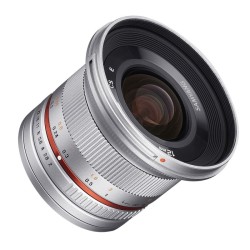 Samyang 12mm F2.0 kiinteä laajakulmaobjektiivi Sony E-mount APS-C, manuaalinen tarkennus, hopea