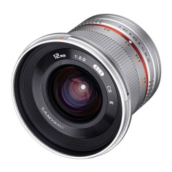 Samyang 12mm F2 0 laaja alainen kiinteä objektiivi Fuji X MF hopea